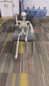 40cm/90cm Joints Adjustable Skeleton Halloween Horror Ornament Human Skeleton Frame