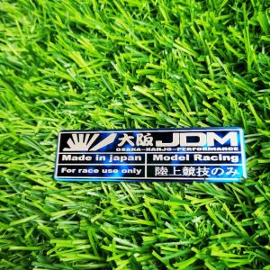 Japan JDM Racing Solid Stainless Steel 304 Grade Metal Mirror Effect JDM Sticker Emblem for Japan Car