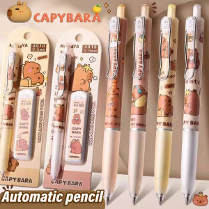 YESPERY Capybara 0.5mm Automatic Pencil Set Stationery Propelling Pencil with Pencil Lead For Student Office School Supplies 卡皮巴拉自动铅笔