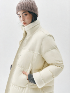 Semir | 90% Down Oversized Faux Fur Patchwork Winter Down Coat