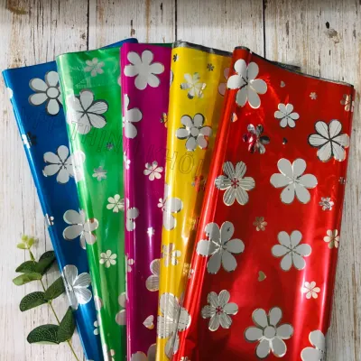 (Xấp 10 tờ) Giấy kiếng gói quà nhiều màu (70x100cm)