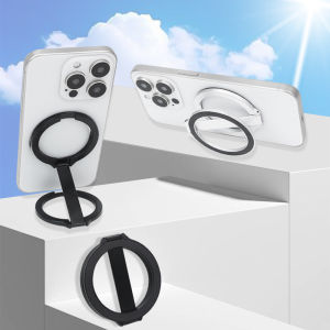 Stand For Tablet Magnetic 3 Sections Double Sided Magnetic Suction Ring Phone Handphone Popsocket Magsafe Ipad Holder Double