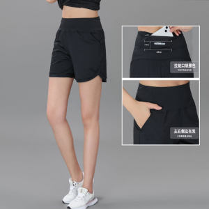 Running Shorts Womens Workout Shorts Quick Drying and Loose Fitting Large Size Fitness Waist Pocket
