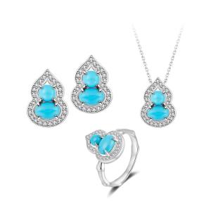 Ciga Long | Precious Gourd Shaped Natural Turquoise Jewelry