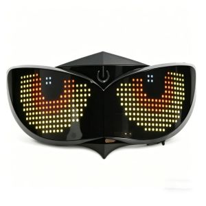 Full-color RGB Dynamic Expression Lights Universal for Bicycles and Motorcycles APP Controls Multi Scene LED Devils Eye Lights