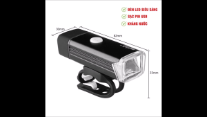 Đèn pha xe đạp tặng Đồng hồ đo tốc độ xe đạp