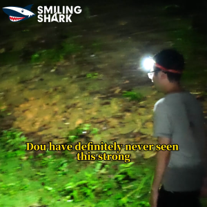 ไฟทำงานแบบเหนี่ยวนำ8โหมดไฟหน้ารถมอเตอร์ไซค์แบบ LED TD0232ฉลามยิ้มไฟคาดหัวแบบชาร์จไฟได้-C พร้อมที่หนีบกันน้ำนอก Workling