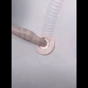 50-110mm Air Conditioning Hole Cover Round Wall Reserved Hole Decorative Cap Decorative Wall Hole Cover Protective Vents Decor Cap Plastic Plug Air Conditioning Hole Sealed Clay Hole Covering Household Sewer Toilet Waterproof Mouse-Proof White Sealed Clay