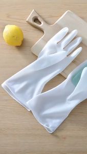 Gloves for Washing Dishes Dishwashing Cleaning Gloves Silicone Rubber Sponge Glove Household Scrubber Kitchen Clean Tools Kitchen Cleaning Tools