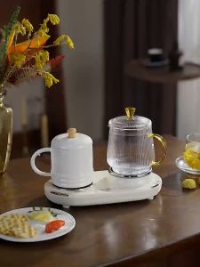 Health pot multifunctional household constant temperature office combination set tea maker small glass flower tea pot