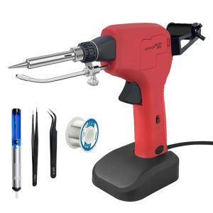 LEFAVOR 80W Soldering Iron Gun Hand-held Internal Heating Soldering Iron Auto Send Tin Gun Soldering Welding Repair Tool