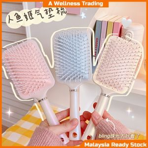 Big Size Air Cushion Comb Brush Unicorn Color Comfort Sponge Massage Comb Wide Big Comb Sikat Rambut Ins Hair Comb