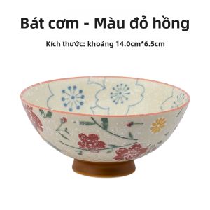 Mino Yaki | Bát Sứ In Hoa Anh Đào và Thỏ