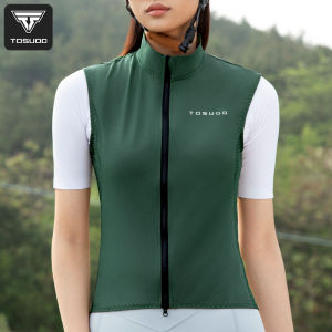 TOSUOD Women Jerseys Windproof Lightweight Cycling Sleeveless Jacket MTB Bike Uniform Bicycle Jersey Clothing Vest