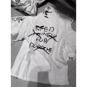 Dongda Gate Summer New Style Womens T-shirt Short Sleeve round Neck Butterfly Knot Print Slimming Effect Korean Version Casual Wear