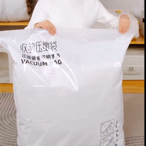 4Pcs Vacuum Storage Bag with Hand/Electric Pump Travel Portable Space Saver Resealable Compression Bag for Clothes