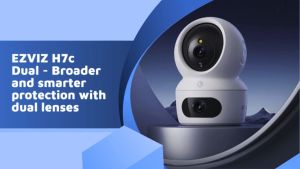 EZVIZ H7C Dual 2K 4MP Dual Lens 1 to 12 CAM PACKAGE Pan Tilt Smart Color Night Vision Auto Smart Tracking WiFi Camera with 128GB microSD card