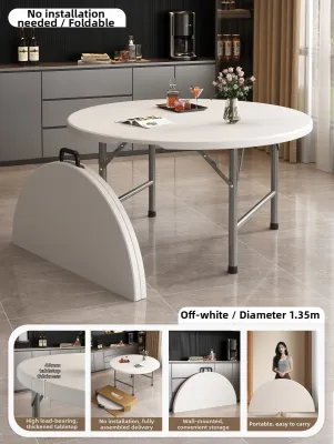 FWTDF | Foldable Round Table for Dining Commercial 15-person