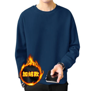 ฤดูใบไม้ผลิฤดูใบไม้ร่วงหลวม Hoodie สําหรับผู้ชาย Casual Anti-fouling Pullover Crewneck ความยาวปกติ Youth สไตล์ยอดนิยม