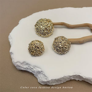 Nút Kim Loại Thời Trang Color Coco Nút Vải Len Dày Có Bong Bóng Nhỏ Nút Vải Len Dày Kiểu Pháp Nhỏ