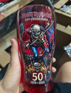 Ly Bia Kỷ Niệm 50 Năm Iron Maiden Màu Đỏ 500ml Cốc Bia Của Ban Nhạc Rock Eddie Đồ Uống Lưu Niệm Dành Cho Người Hâm Mộ Quà Tặng Cho Quầy Bar Gia Đình