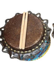 Childrens Mini Lion Wake Drum FengShan Big Buffalo Head Multi-Layer Skin Dance Lion Drum Percussion Instrument Toy Drum