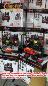 Máy nén khí Heiko Máy bơm hơi nhanh Máy nén khí không dầu mini 14L | 25 lít - lõi đồng không gây ồn