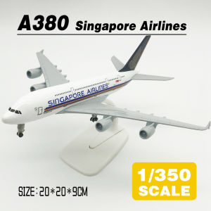 LEO 20cm Singapore Airlines A380 Metal Diecast Airplane Plane Model Aircraft Toys Gift For Boys Kids Child Collection / Airbus A380