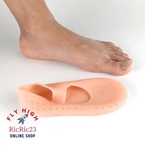 Kaus Kaki Kapal Silikon Pelindung Kaki & Insole Gel Olahraga Jogging Gym
