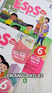 Buku Paket Kelas 6 SD Erlangga Asli Kurmer Buku Kurikulum Merdeka Esps Matematika Bahasa Inggris