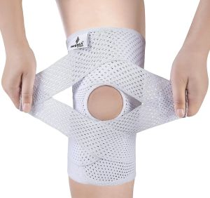 NEENCA Knee Brace for Knee Pain Compression Knee Support with Air Mesh Fabric Side Stabilizers Meniscus Tear ACL Arthritis Relie