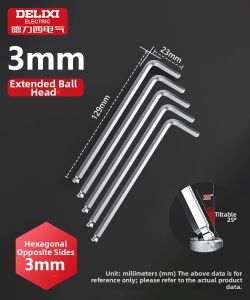 DELIXI Electric | Extended L-Shaped Hex Key Wrench Set