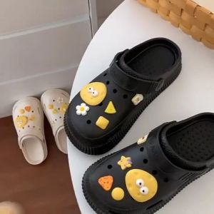 QZshop ใหม่มาแรง รองเท้าหัวโตผู้หญิง พื้นหนา กันน้ำ กันลื่น มาใหม่ พร้อมชุดตัวการ์ตูนติดรองเท้าสุดน่ารัก ตัวรองเท้าเพื่อนมือ หมอน หมอนๆ รีบมาหยิบกันเล๊ย