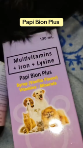 Free 3cc Syringe 120ml VetMate Papi Bion Plus Dog Cat All Stages Adult Kitten Puppy Pet Syrup