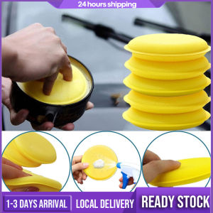 Car Wash Tire Wax Polishing Compound Sponge Corner Wipe Clear ARC Edge Sponge Cleaning Pad Tayar Kereta Car Tire Tyre Cleaning Car Care