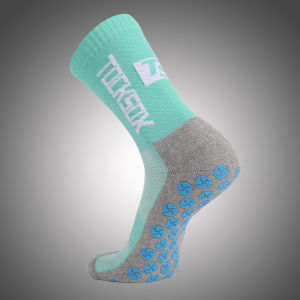 Tocksox Mens Mid-Calf Football Socks Anti-Slip Training Short Long Tube Towel Bottom Professional Grip Soccer Socks