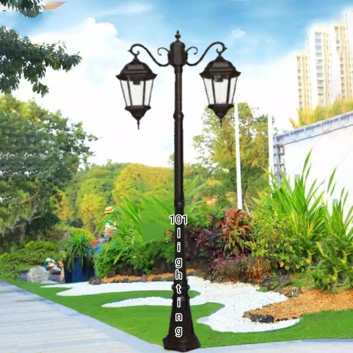 lampu taman outdoor waterproof klasik 24020B1/2 lampu | Lazada Indonesia