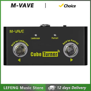 M-VAVE | M-VAVE Cube Turner Wireless Page Turner Rechargeable Music Sheet Turner Pedal Supports Looper Connection Compatible Android iOS
