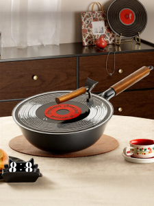 AMERCOOK | Non-stick Coating Free Flat Bottom Wok