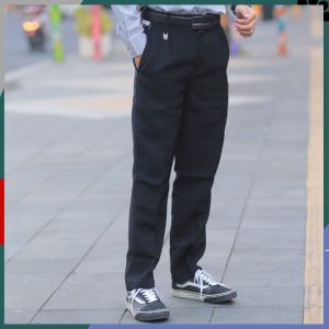 Celana Panjang Formal Pria Semy Beggy Jumbo Warna Hitam Jahitan Rapi Bahan Kain Teflon High Quality
