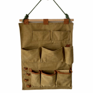 Wall-Mounted Storage Hanging Bag Tool Pouch Mobile Phone Holder Student Dormitory Bedside Organizer Nordic Style Pure Color