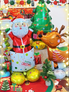 Standing Christmas Balloons Xmas Tree Santa Claus Merry Christmas Balloons Party Needs