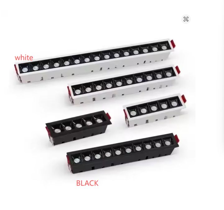LED line Downlight Recessed Rectangle Grille Ceiling Lamp 10W 20W 30W ...