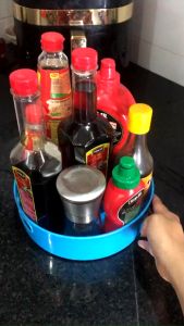 Khay Đựng Đồ Đựng Gia Vị Mỹ Phẩm Tròn Xoay 360