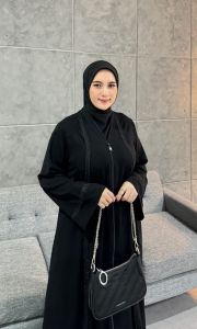 Gamis Dinara Abaya Turky  Gamis Abaya Hitam Polos Kombinasi Payet  Gamis Abaya Muslimah Terbaru Buat Lebaran