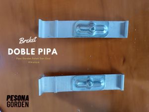 Braket Gorden Double KotakBalok dan Oval /Kaki Tiang Gorden Kotak