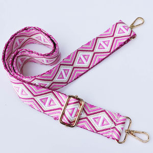 1 Piece 1.50inch Wide Adjustable Handbag Strap Purse Strap Replacement Shoulder Crossbody Strap Triangl Pattern Jacquarded Strap