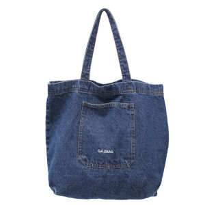 South Korea Ins Canvas Bag Japanese Style Harajuku Retro Hong Kong Style Student Ulzzang Denim One-Shoulder Crossboby Bag Female