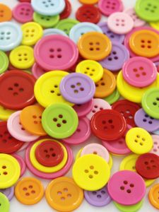 Nút Nhựa Nhiều Màu DIY Trẻ Em Thủ Công Làm Từ Nút Dán Hoa Nút Thủ Công Nút Nhiều Màu Trung Tính Dưới 10 Yuan