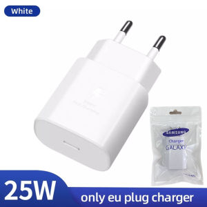 Samsung | Samsung 25W Charger PD Type C Adapter EU Super Fast Charge Samsung Galaxy S25 S24 S23 S22 Ultra Z Flip Fold 5 6 Power Cargador
